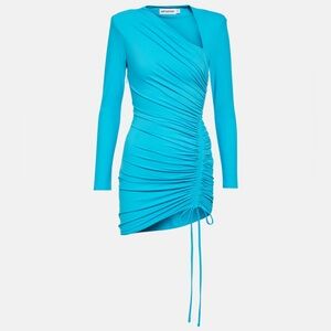 SELF-PORTRAIT Ruched Jersey Mini Dress